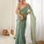 grey smart moss butti designer classy ceremonial saree