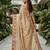 beige smart manipuri silk blend saree with multy thread embroidery work looks