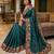 green smart manipuri silk blend saree with multy thread embroidery work looks