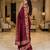 maroon smart manipuri silk blend saree with multy thread embroidery work looks
