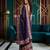 purple smart manipuri silk blend saree with multy thread embroidery work looks