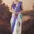 lavender satin fabric stylish bandhani printed ready to wear saree