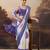 lavender satin fabric stylish bandhani printed ready to wear saree