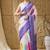 lavender satin fabric stylish bandhani printed ready to wear saree
