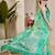 rama cotton blend zari weaving floral digital print festive saree with unstitched blouse piece