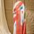 orange satin fabric stylish bandhani printed ready to wear saree