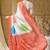 orange satin fabric stylish bandhani printed ready to wear saree