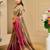 grey pink cotton blend zari weaving floral digital print festive saree with unstitched blouse piece