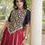 Maroon Rayon Readymade Navratri Lehenga Choli with Embroidery & Miroor Work