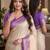 Off white sky soft kanjivaram silk blend banarasi jacuard work festive saree with unstitched blouse piece