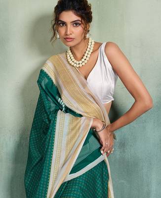 rama smart mul cotton blend fabric designer graceful saree 3