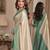 Off white sky soft kanjivaram silk blend banarasi jacuard work festive saree with unstitched blouse piece