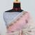 cream pink cotton blend zari weaving floral digital print festive saree with unstitched blouse piece