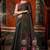 black khadi cotton blend fabric woven designer fancy graceful saree
