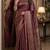 Maroon soft silk blend banarasi jacuard work festive saree with unstitched blouse piece