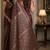 Maroon soft silk blend banarasi jacuard work festive saree with unstitched blouse piece