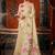 beige khadi cotton blend fabric woven designer fancy graceful saree