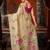 beige khadi cotton blend fabric woven designer fancy graceful saree