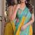 Yellow soft silk blend banarasi jacuard work festive saree with unstitched blouse piece