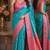 Rama soft silk blend banarasi jacuard work festive saree with unstitched blouse piece