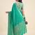 sea green chiffon fabric smart festive graceful saree