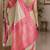 Cream soft silk blend banarasi jacuard work festive saree with unstitched blouse piece