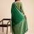 green chiffon fabric smart festive graceful saree