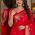 Pink soft silk blend banarasi jacuard work festive saree with unstitched blouse piece