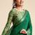 green chiffon fabric smart festive graceful saree