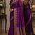 Wine soft silk blend banarasi jacuard work festive saree with unstitched blouse piece