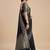 black chiffon fabric smart festive graceful saree