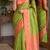 Mehendi soft silk blend banarasi jacuard work festive saree with unstitched blouse piece