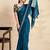 rama chiffon fabric smart festive graceful saree