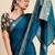 rama chiffon fabric smart festive graceful saree