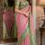 Pink soft silk blend banarasi jacuard work festive saree with unstitched blouse piece