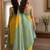 Yellow soft silk blend banarasi jacuard work festive saree with unstitched blouse piece