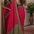 Pink soft silk blend banarasi jacuard work festive saree with unstitched blouse piece
