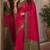 Pink soft silk blend banarasi jacuard work festive saree with unstitched blouse piece