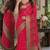 Pink soft silk blend banarasi jacuard work festive saree with unstitched blouse piece