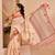 cream cotton blend zari weaving floral digital print festive saree with unstitched blouse piece