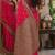 Pink soft silk blend banarasi jacuard work festive saree with unstitched blouse piece