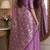 Lavender soft silk blend banarasi jacuard work festive saree with unstitched blouse piece