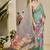 rama cotton blend zari weaving floral digital print festive saree with unstitched blouse piece