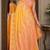 Yellow soft silk blend banarasi jacuard work festive saree with unstitched blouse piece
