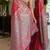 Pink soft silk blend banarasi jacuard work festive saree with unstitched blouse piece