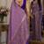 Lavender soft silk blend banarasi jacuard work festive saree with unstitched blouse piece