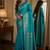 Rama soft silk blend banarasi jacuard work festive saree with unstitched blouse piece