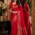 Pink soft silk blend banarasi jacuard work festive saree with unstitched blouse piece