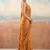 Rust color smart floral embroidered chiffon fabric graceful rich looks saree
