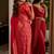 Pink soft silk blend banarasi jacuard work festive saree with unstitched blouse piece